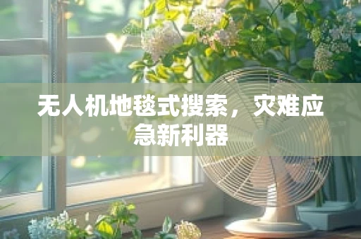 无人机地毯式搜索，灾难应急新利器