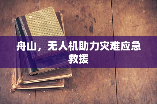 舟山，无人机助力灾难应急救援