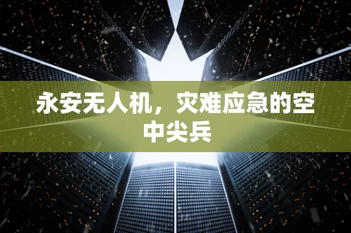 永安无人机，灾难应急的空中尖兵