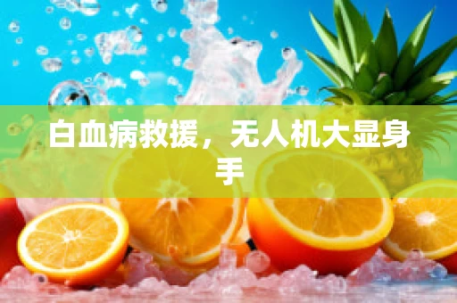 白血病救援，无人机大显身手