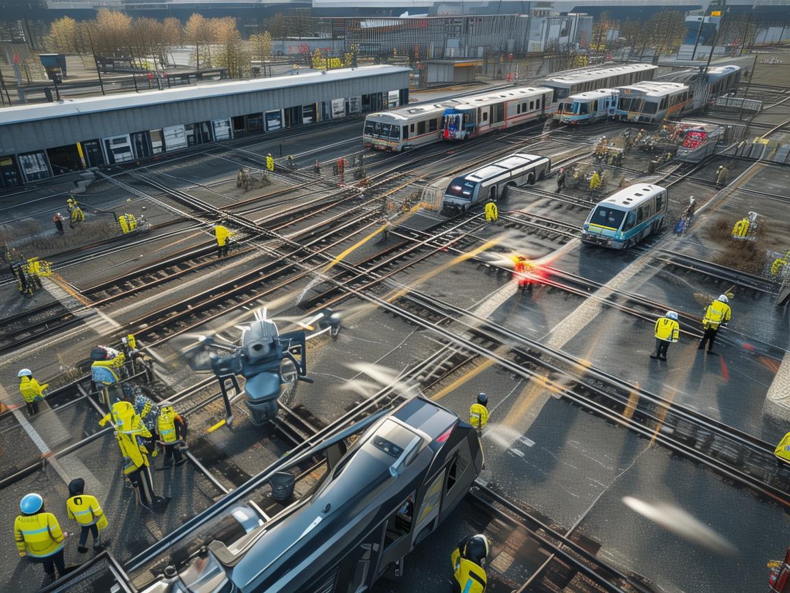 无人机助力轻轨车辆段灾难应急