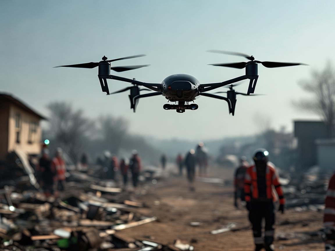 无人机助力慈溪灾难应急救援