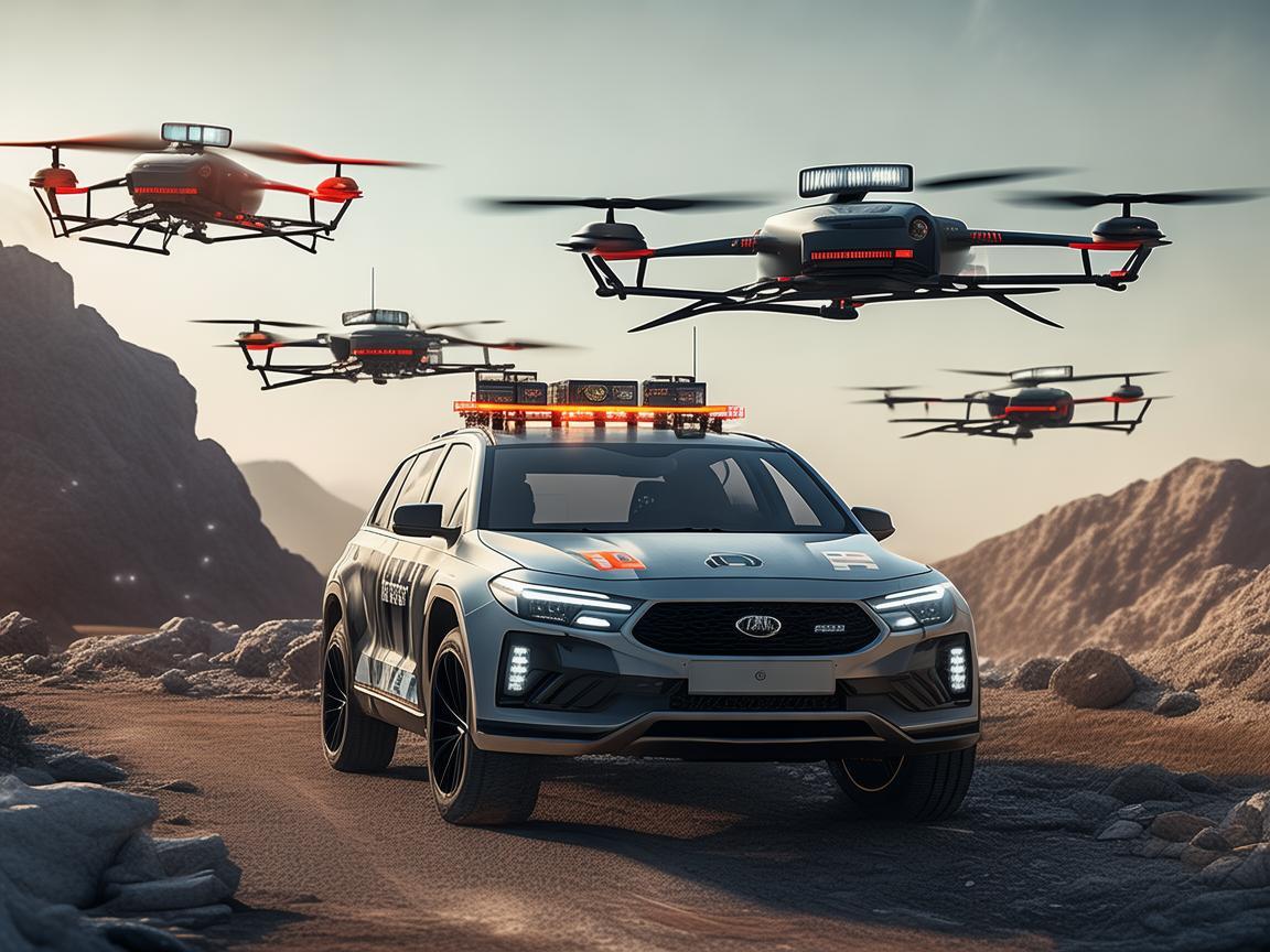 无人机助力警车应急救援,开辟灾难救援新路径