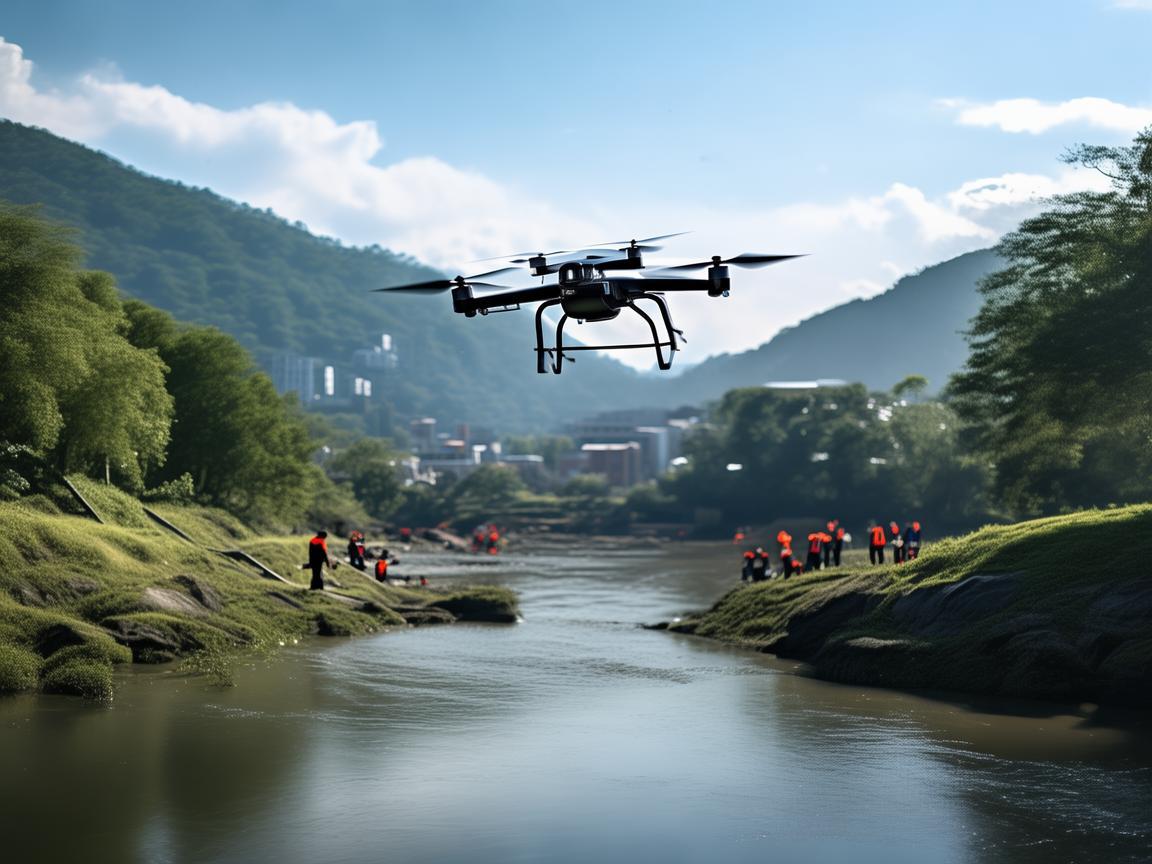 无人机助力池州灾难应急救援