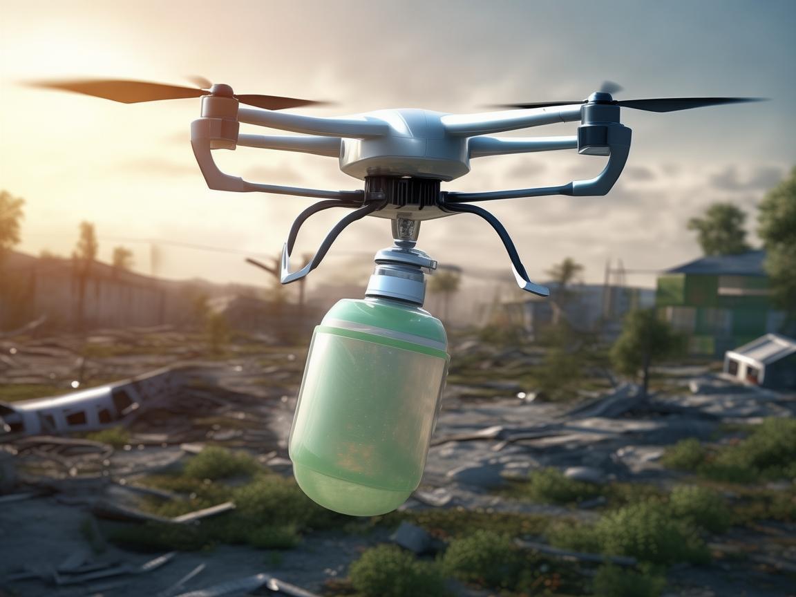 无人机携除臭剂助力灾难应急