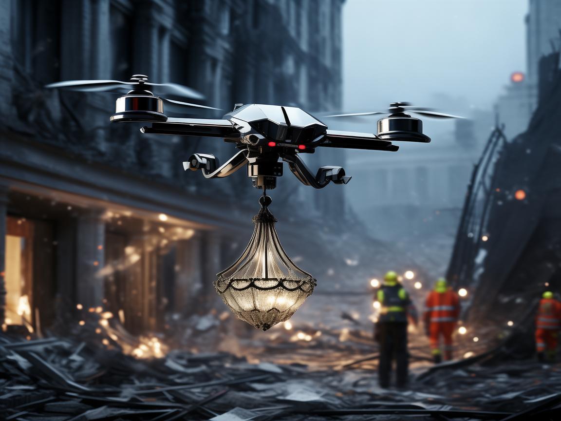 无人机助力吊灯灾难应急救援