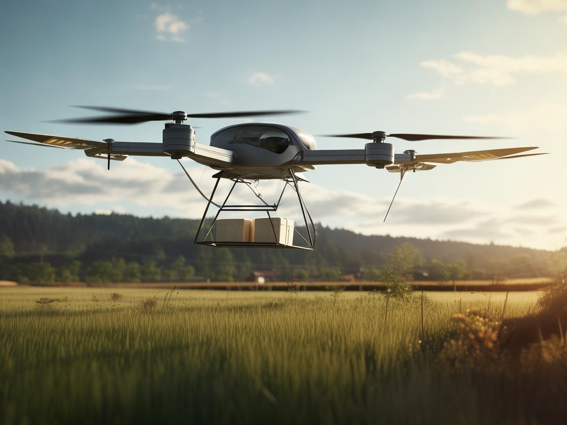 无人机携牛奶助力灾难应急救援