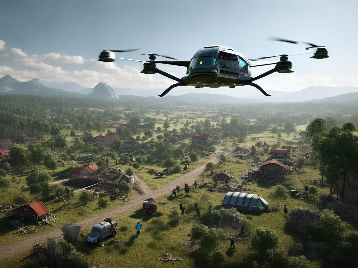 无人机助力皮肌炎灾难应急救援