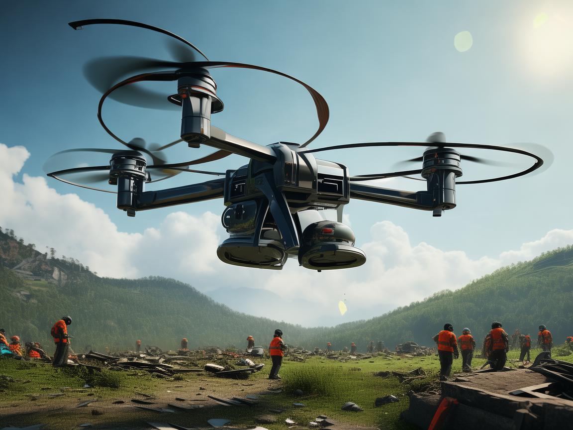 无人机助力六安灾难应急救援