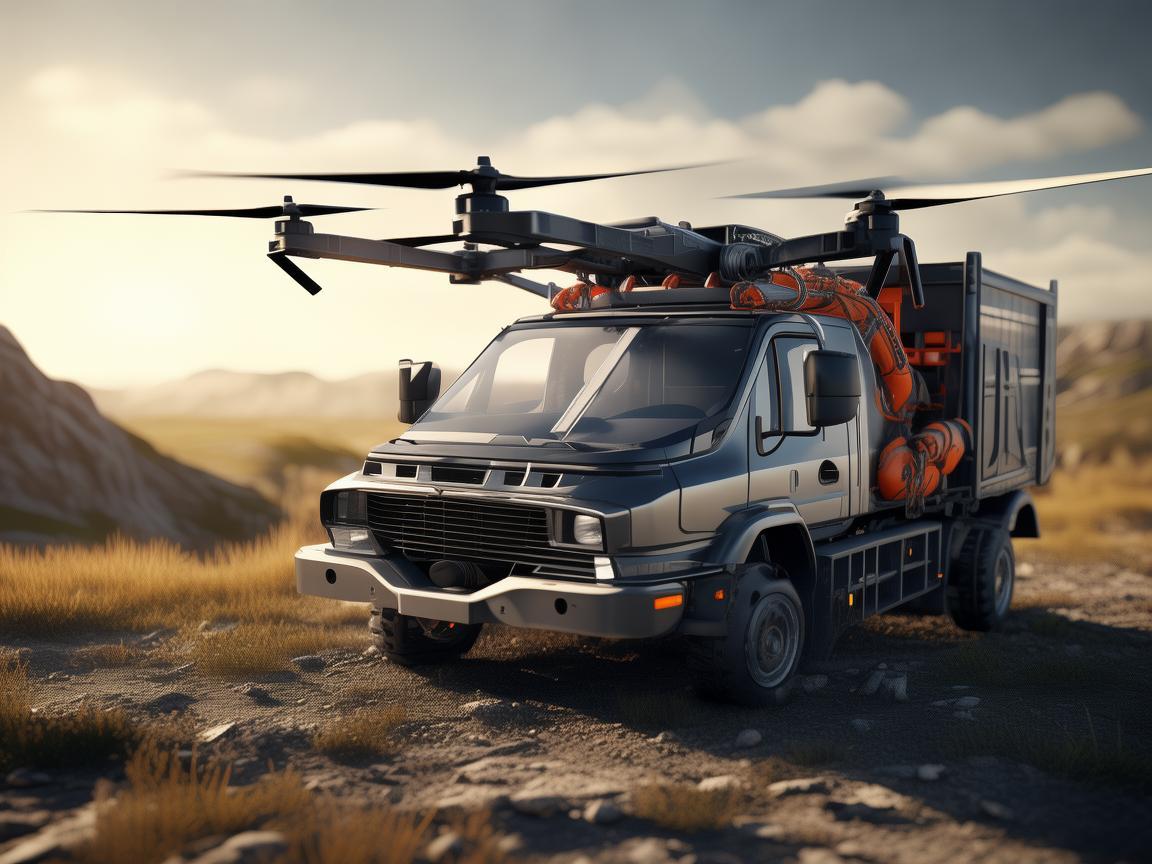 小型货车搭载无人机助力灾难应急救援