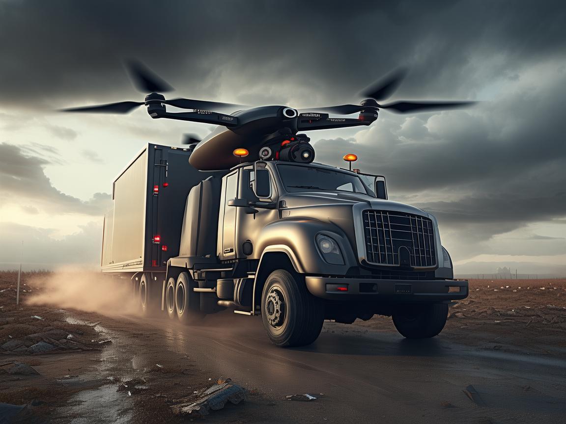 无人机助力货车司机灾难应急