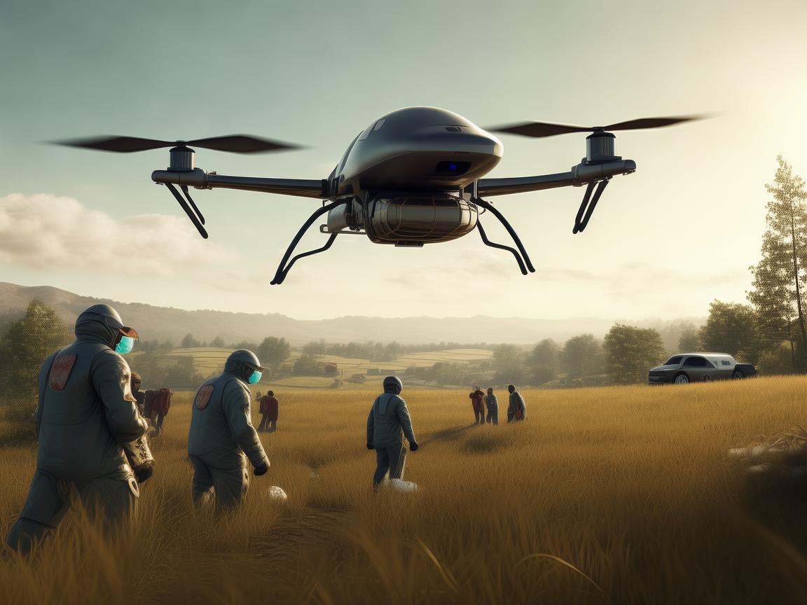 无人机助力咽喉炎灾难应急救援