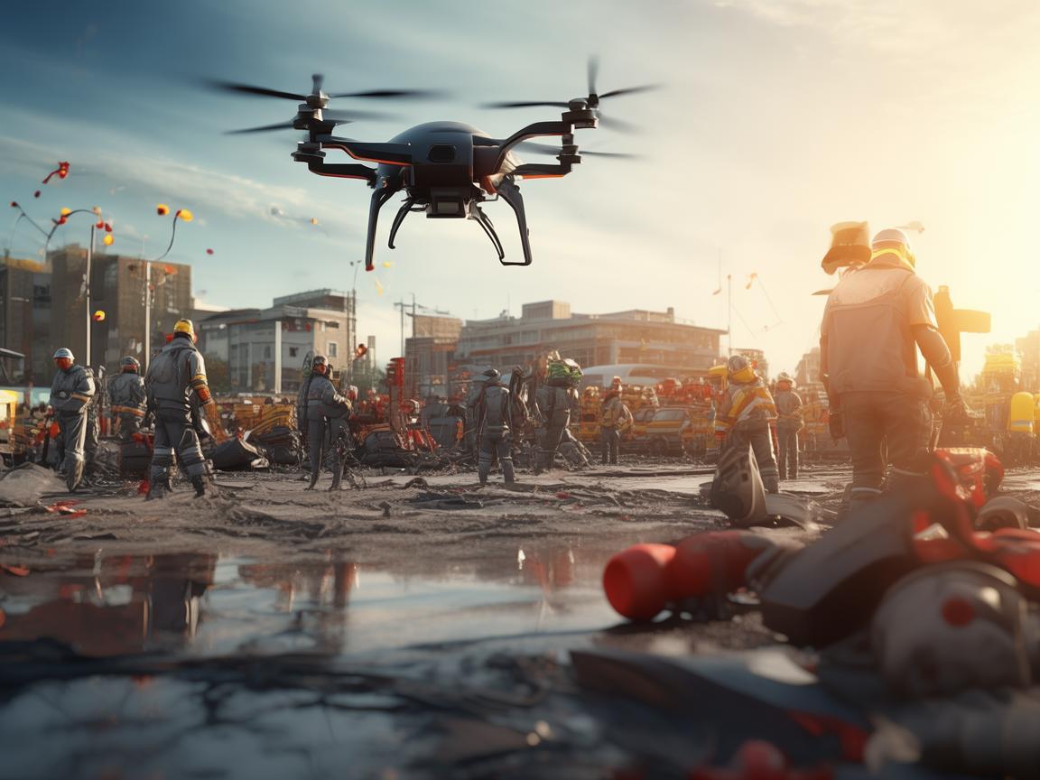 无人机助力阜阳灾难应急救援