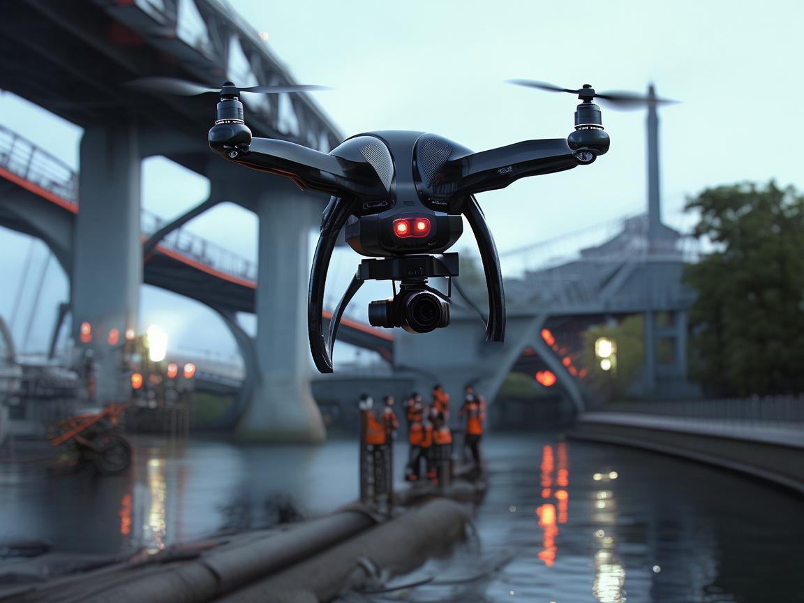 无人机助力浮桥桥头灾难应急