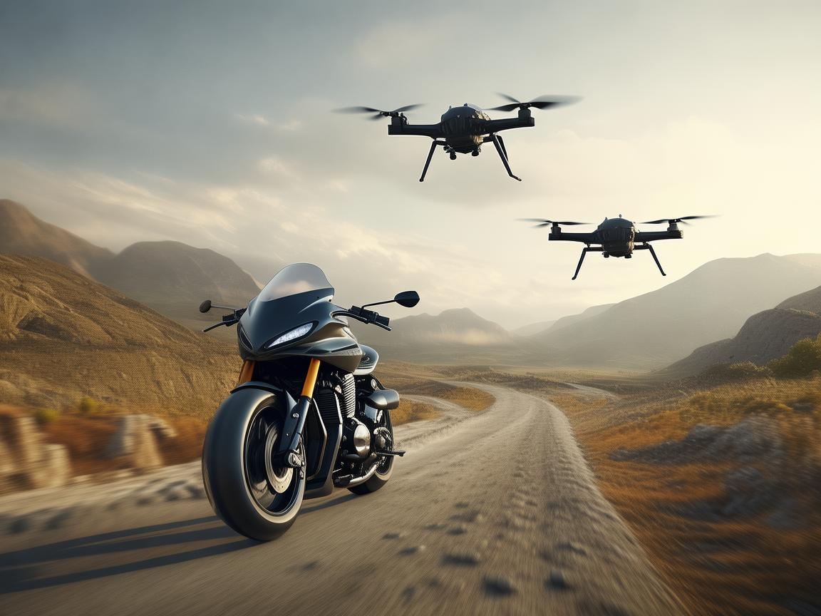 公路车与无人机协同助力灾难应急救援