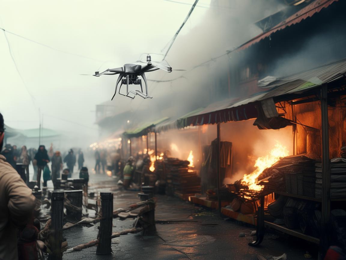 无人机助力煎饼果子摊的灾难应急