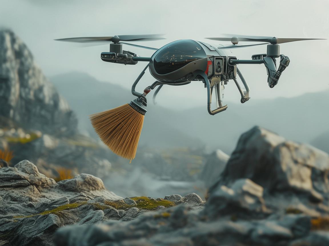 无人机携手扫帚,助力灾难应急救援