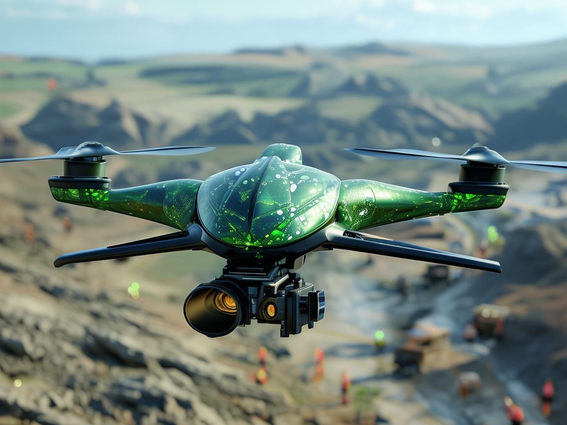 绿宝石饰无人机助力灾难应急救援