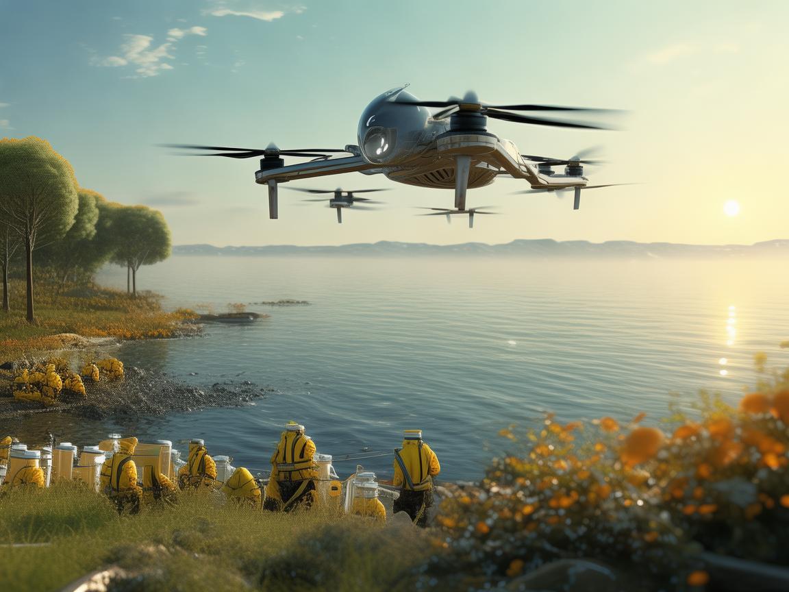 无人机助力护发素灾难应急救援