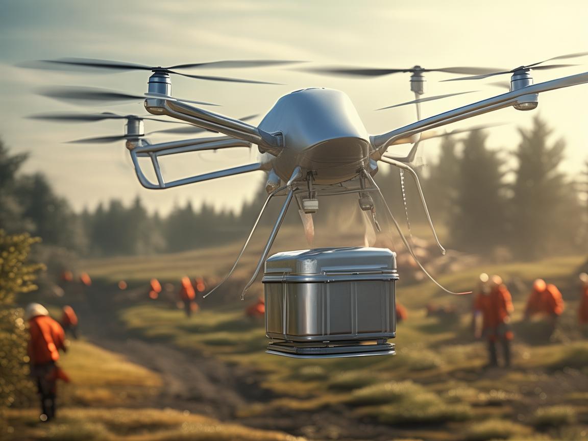 无人机携猫粮助力灾难应急救援