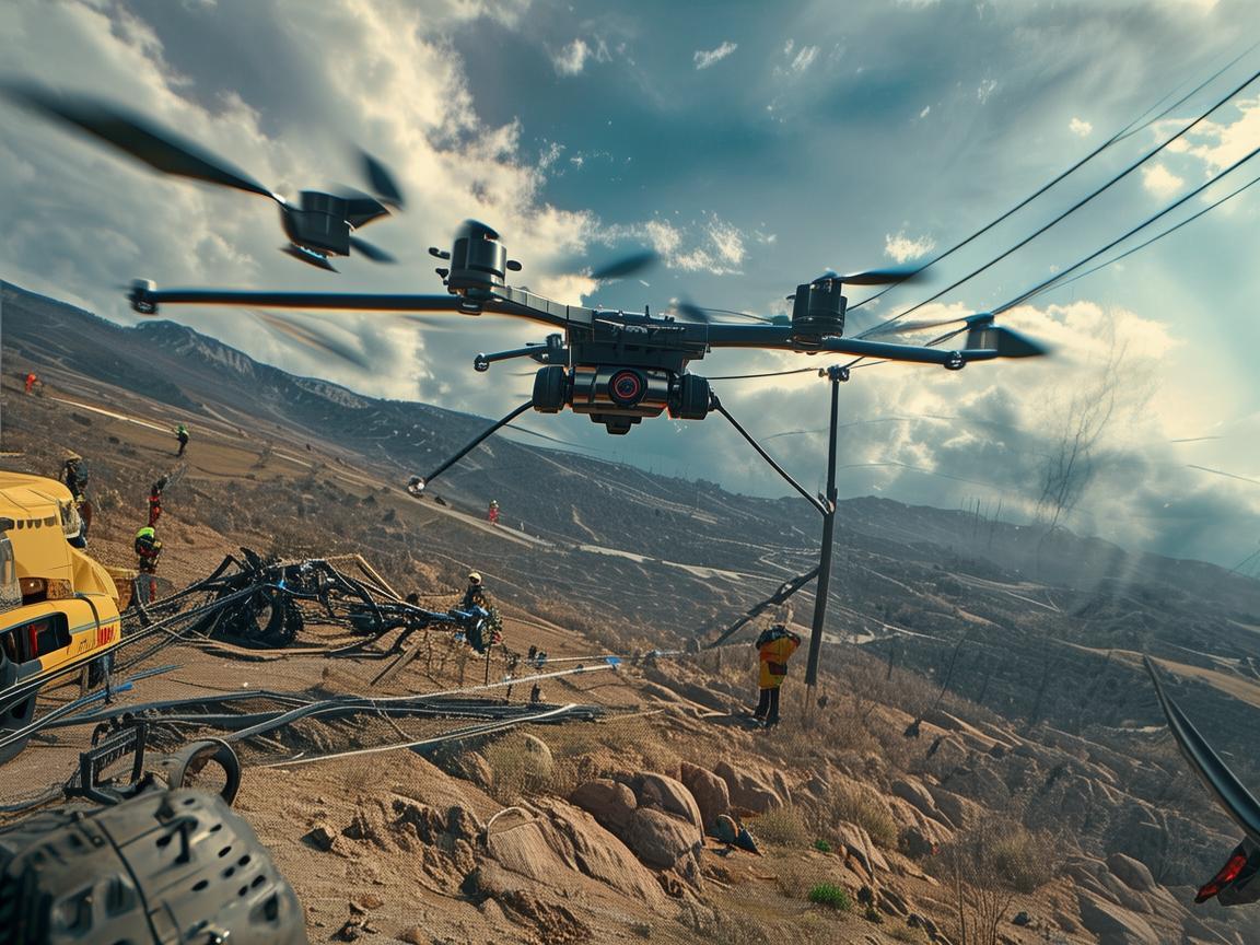无人机助力电力机车灾难应急