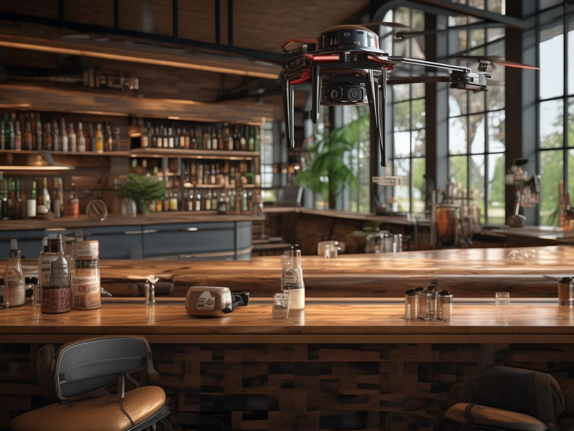 无人机助力吧台应急救灾