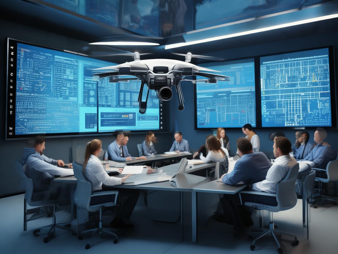 无人机助力会议室灾难应急决策
